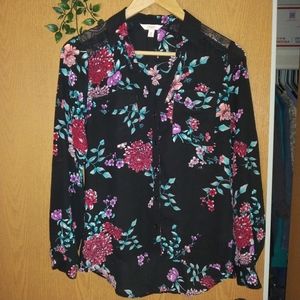 Floral, Lace Blouse